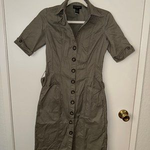 Banana Republic Green Camo Jacket Dress